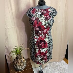 London Times Floral Sheath Dress